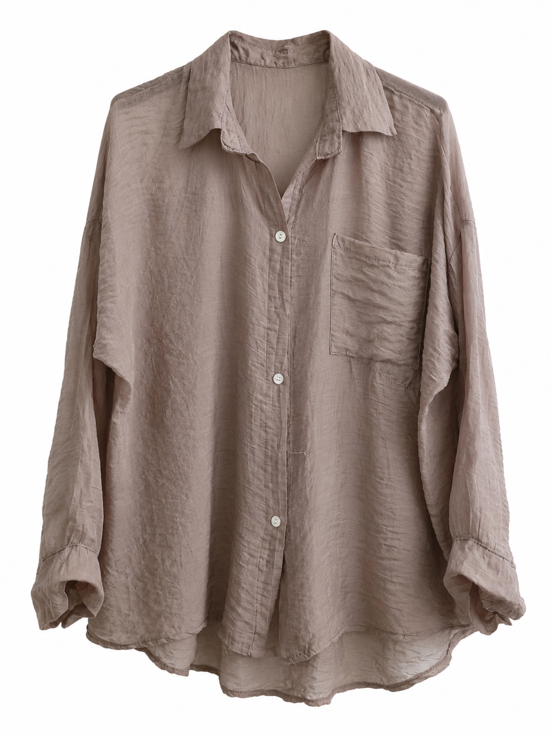 Camicia velata con taschino