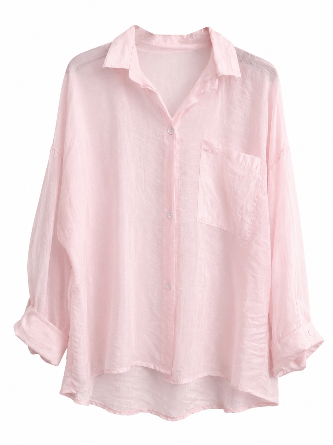 Camicia velata con taschino