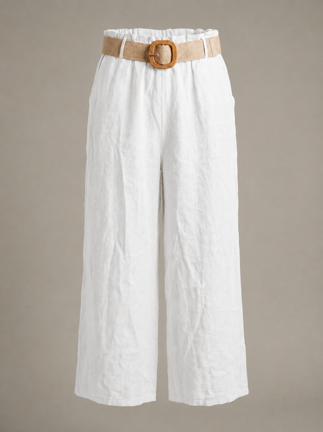 Pantaloni relax in lino
