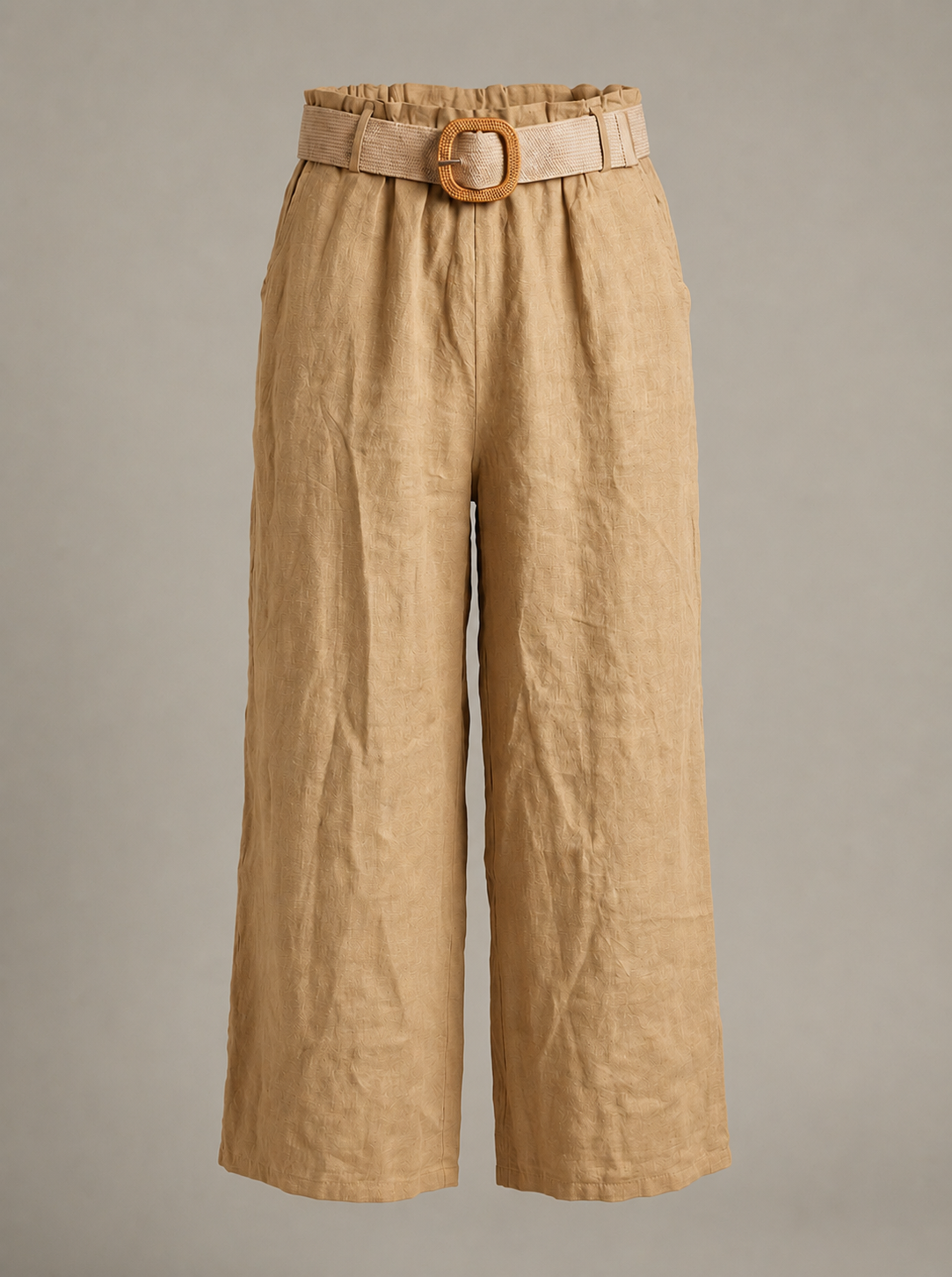 Pantaloni relax in lino