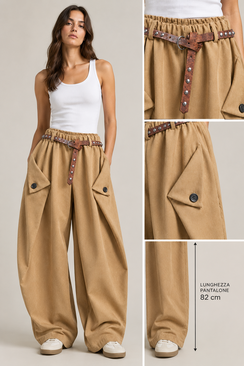 Pantalone Baloon Sartoriale con cinta