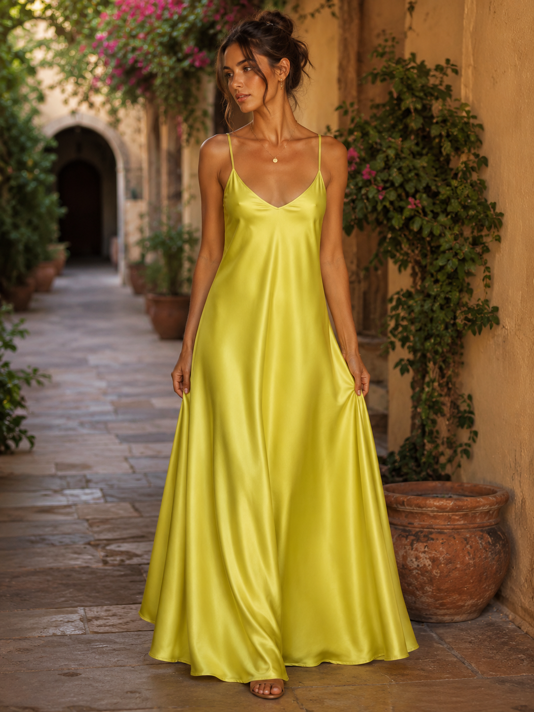 Abito che Scivola con Stile