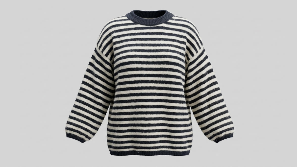 Maglione a Righe dal Fascino Intramontabile