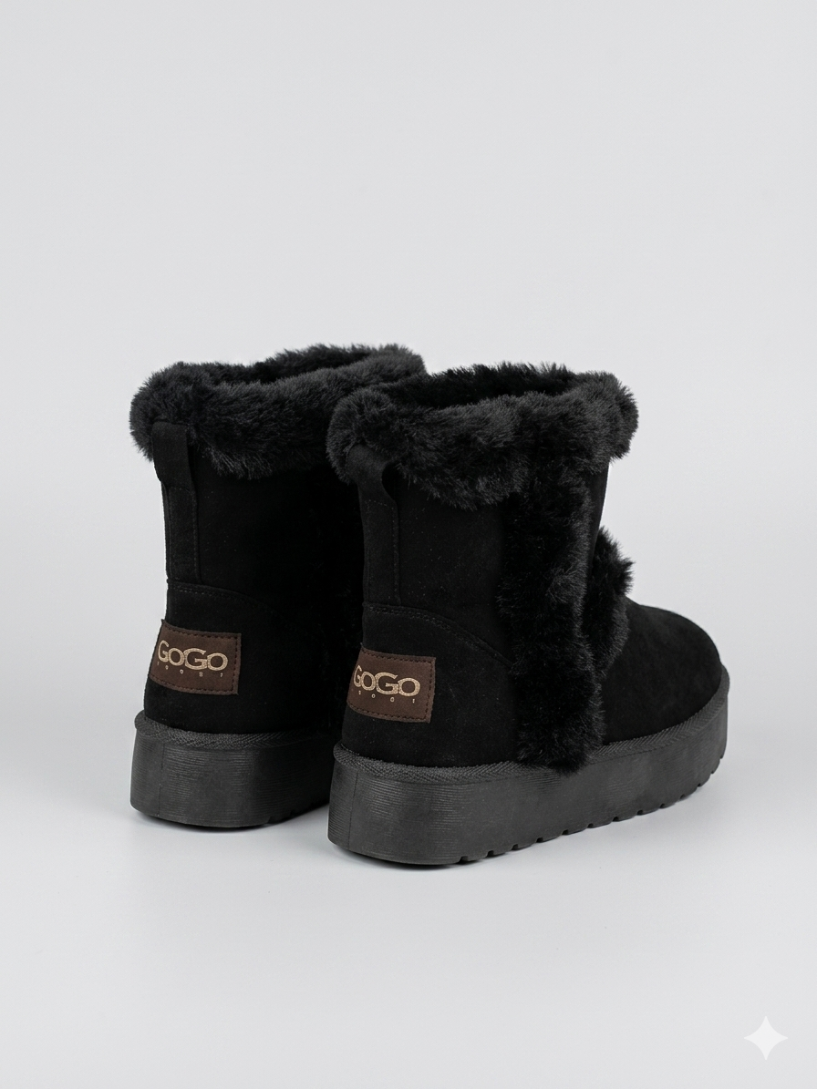 Snow Glam: Lo Stivaletto Winter Chic in Eco-Montone