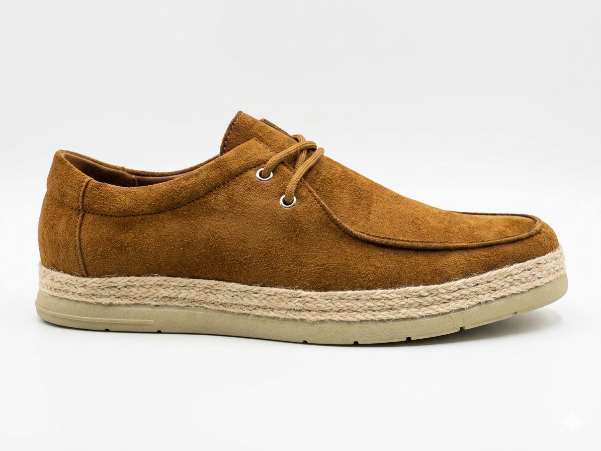 Scarpa con dettaglio in corda