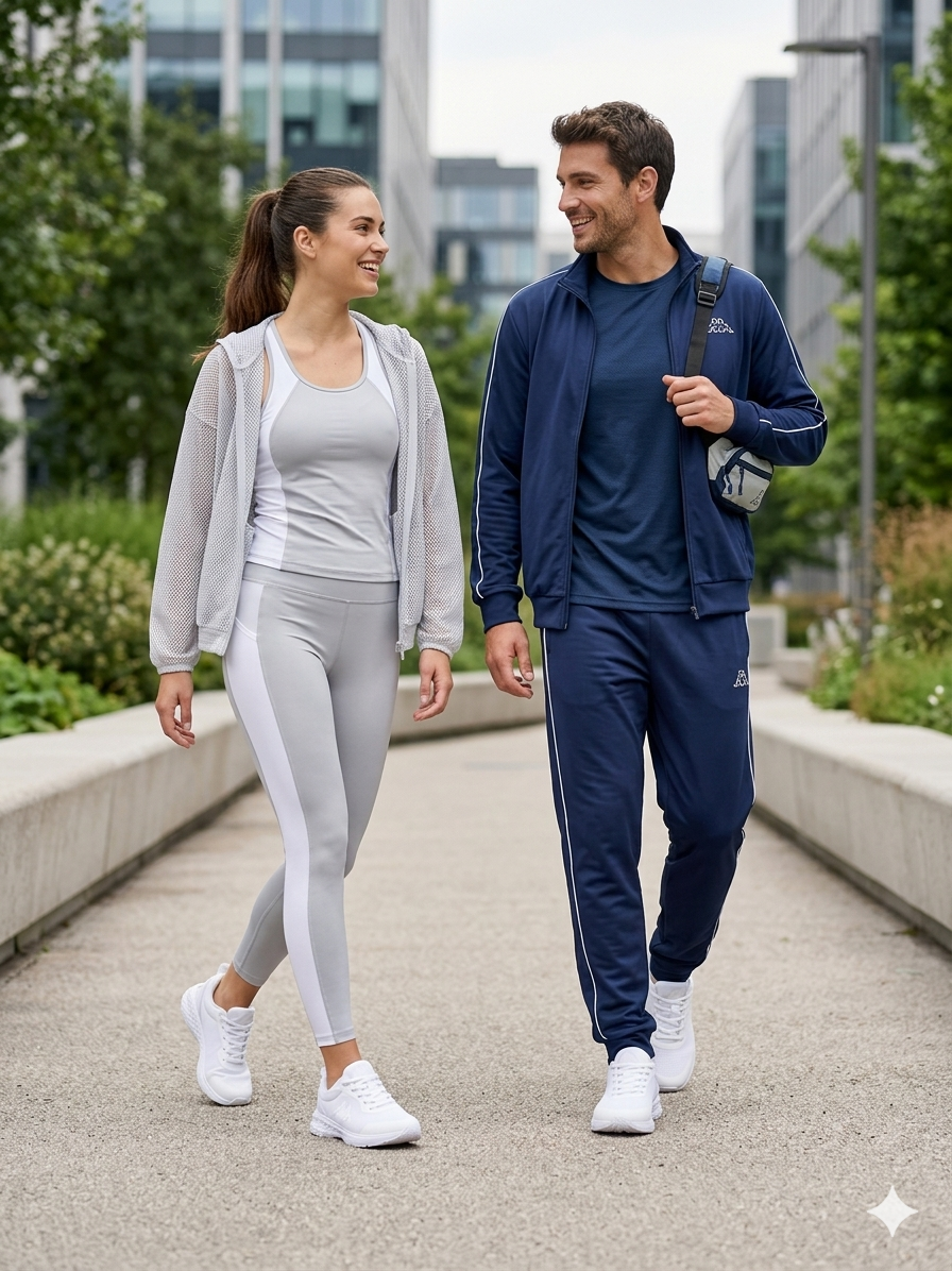 Sneakers Unisex Robe di Kappa Kombat bianche