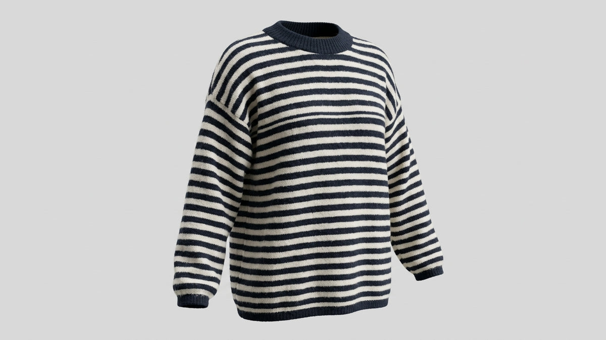 Maglione a Righe dal Fascino Intramontabile
