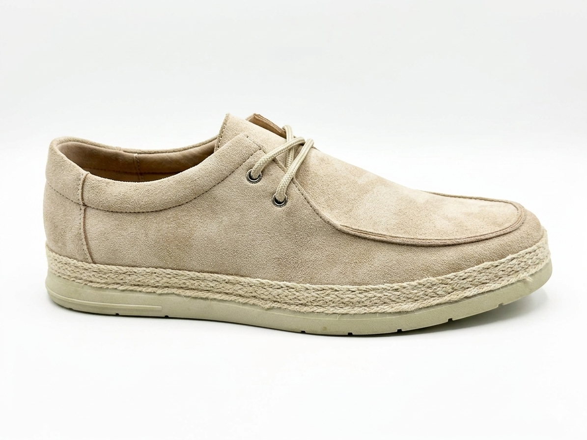 Scarpa con dettaglio in corda