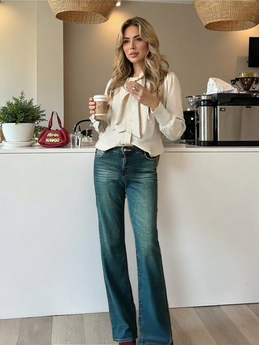 Jeans tutto brillantini Luce