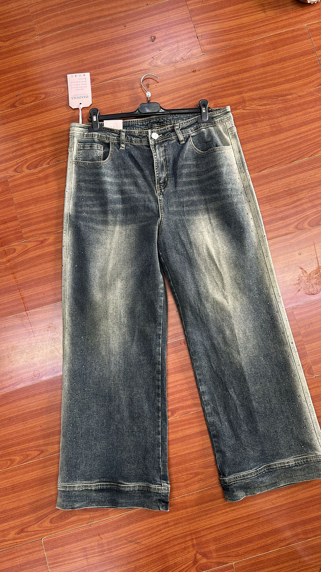 Jeans brillantini laterali