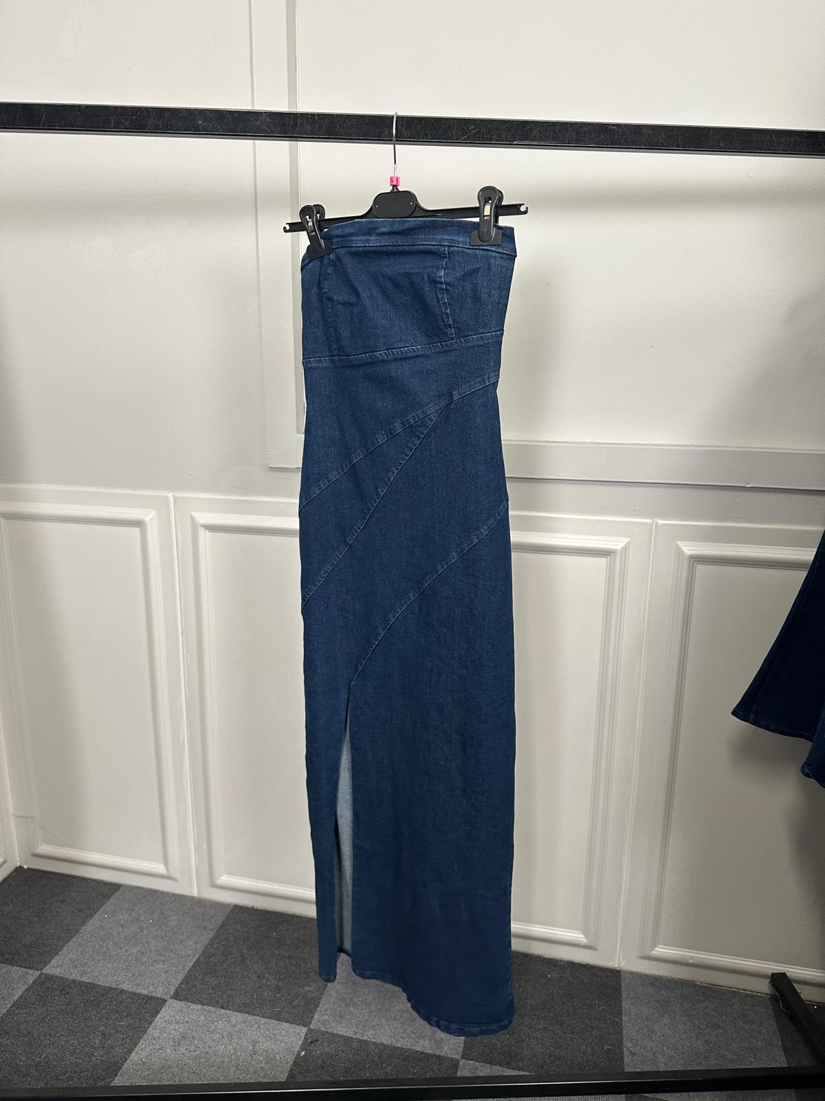 Abito jeans spalle scoperte