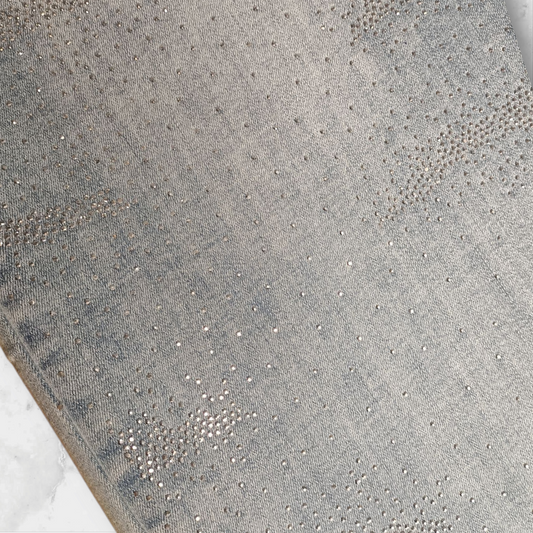 Jeans onde con brillantini