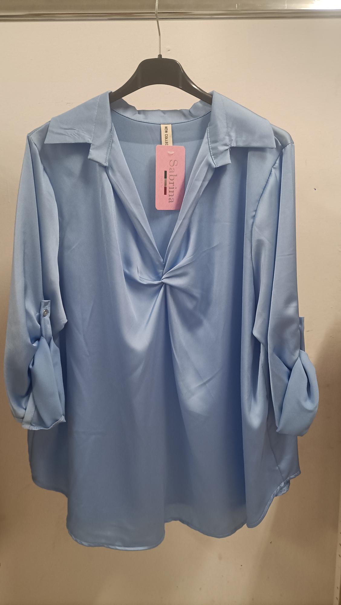 Casacca effetto raso scollo a V