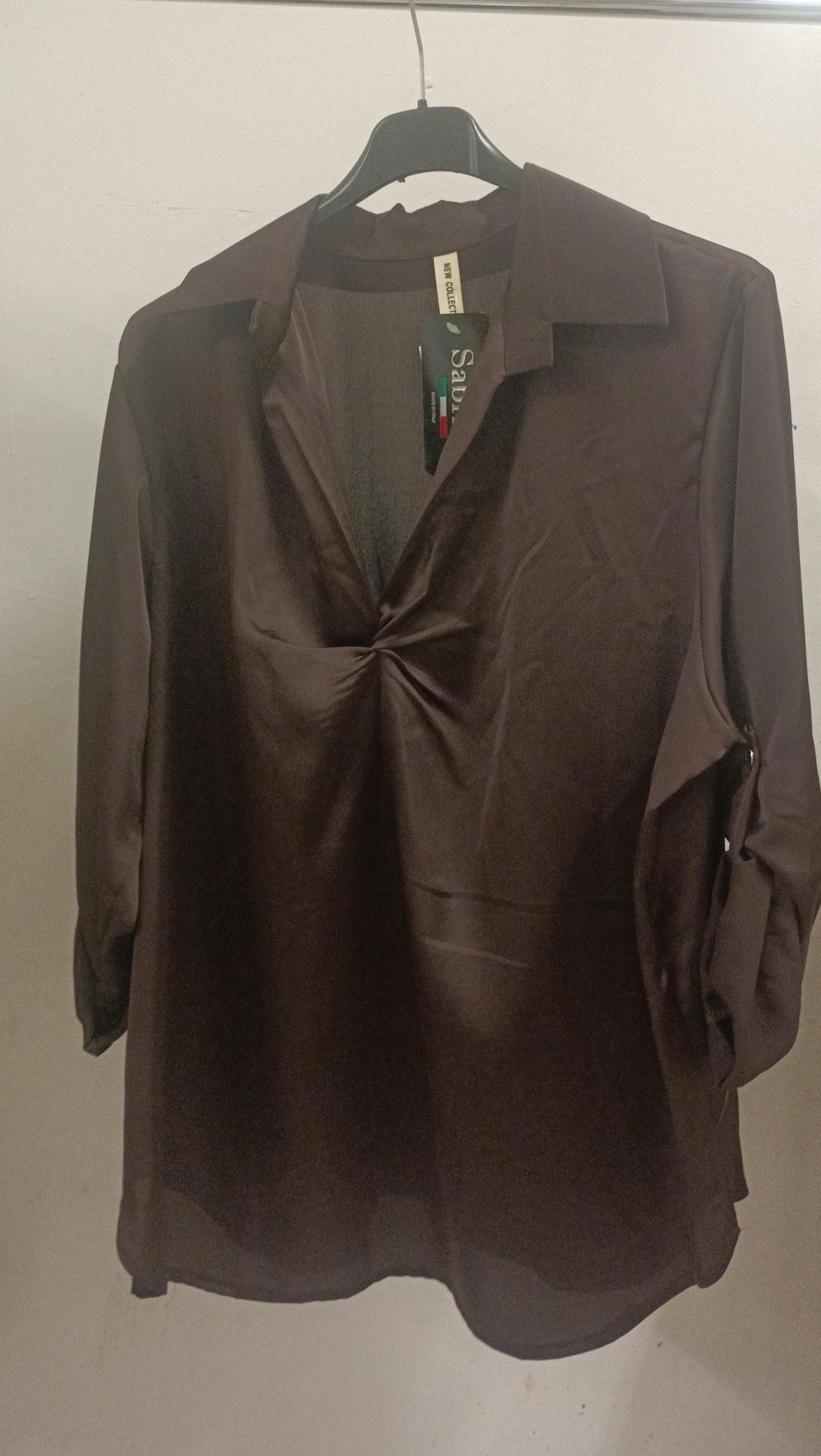 Casacca effetto raso scollo a V