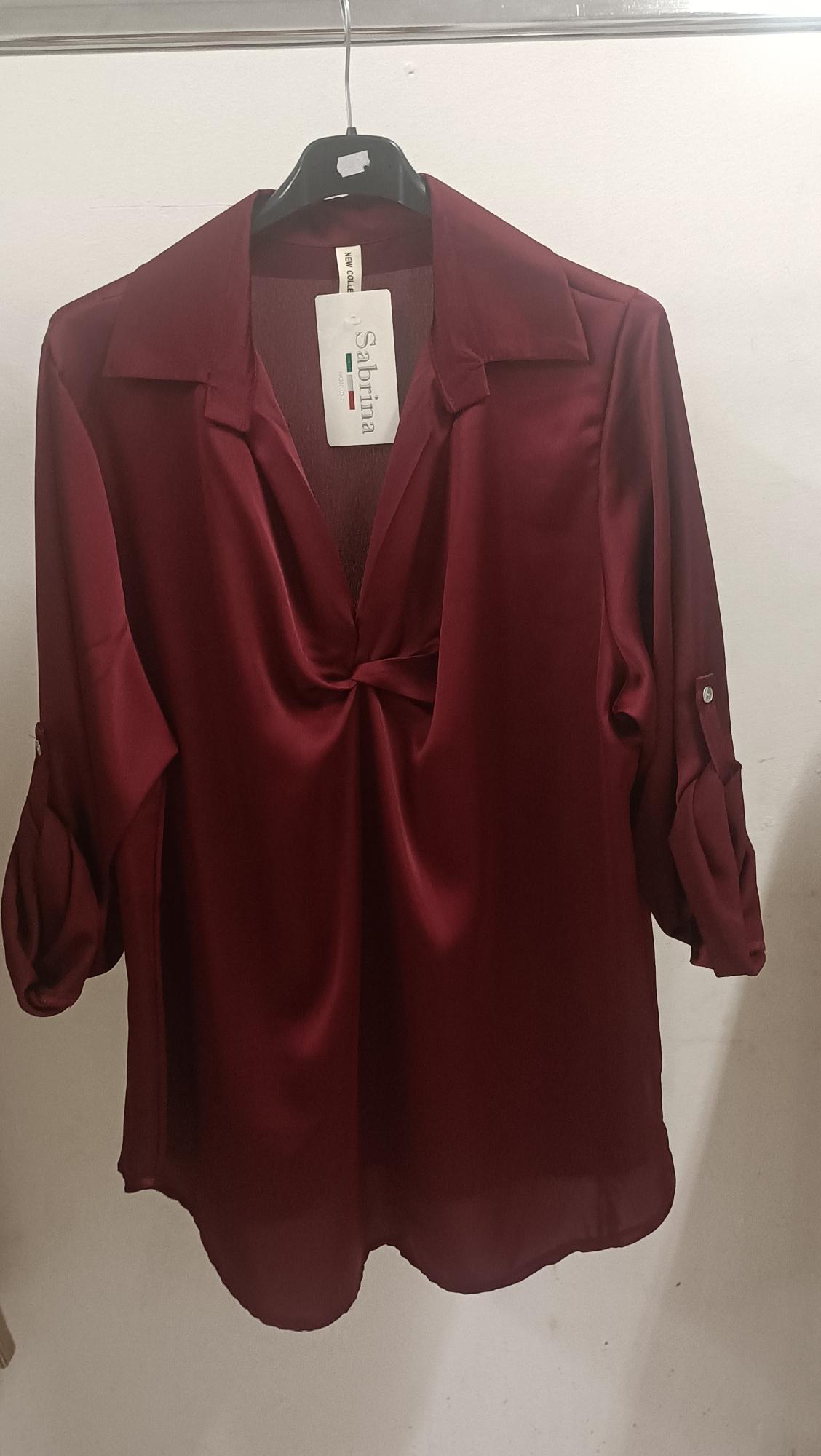 Casacca effetto raso scollo a V