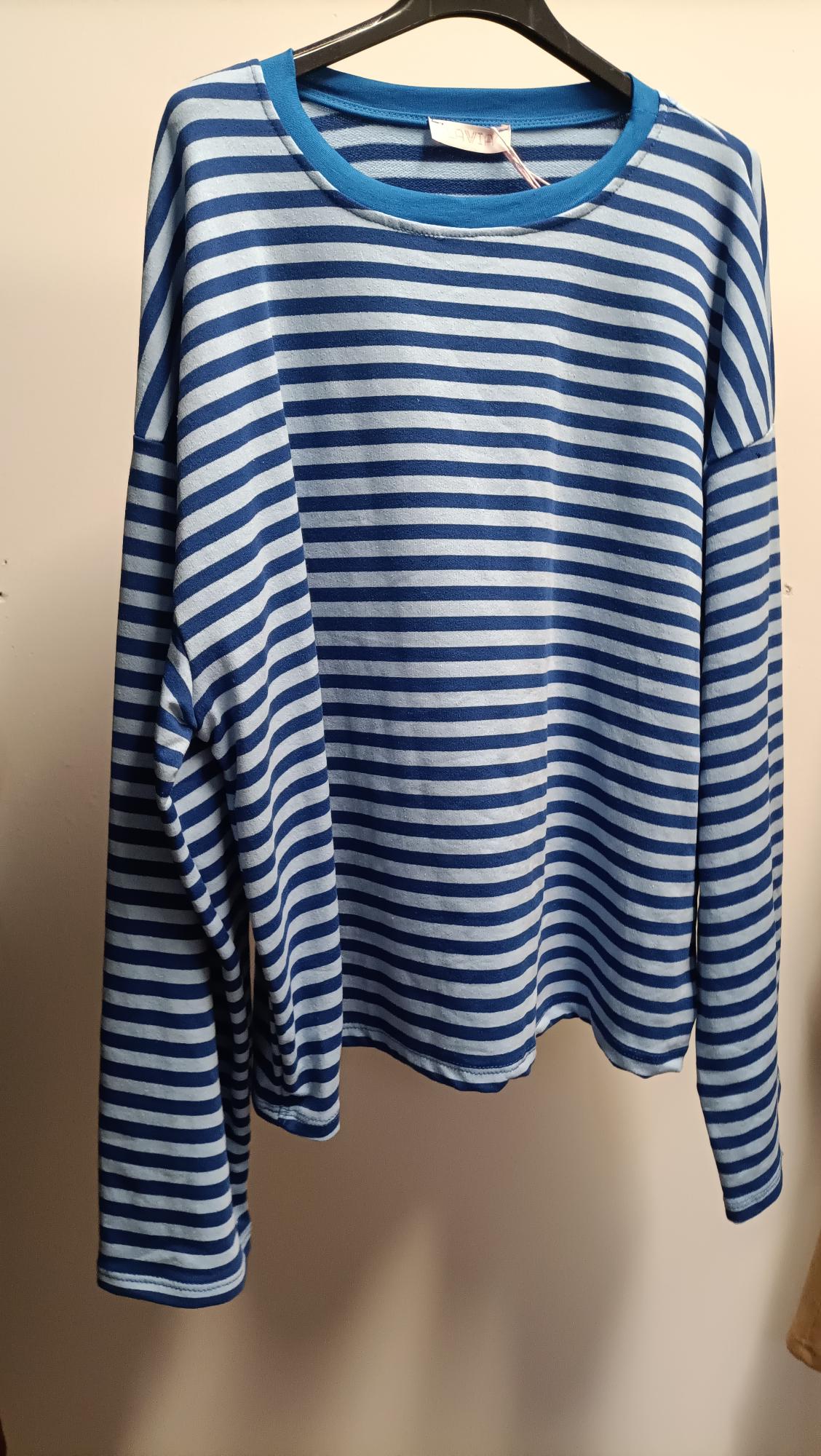 Maglia a Righe Multicolore in Morbido Cotone