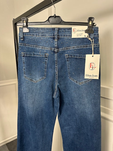Jeans scuro brillantini Jenny