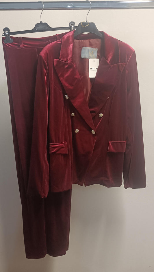 Tailleur effetto velluto