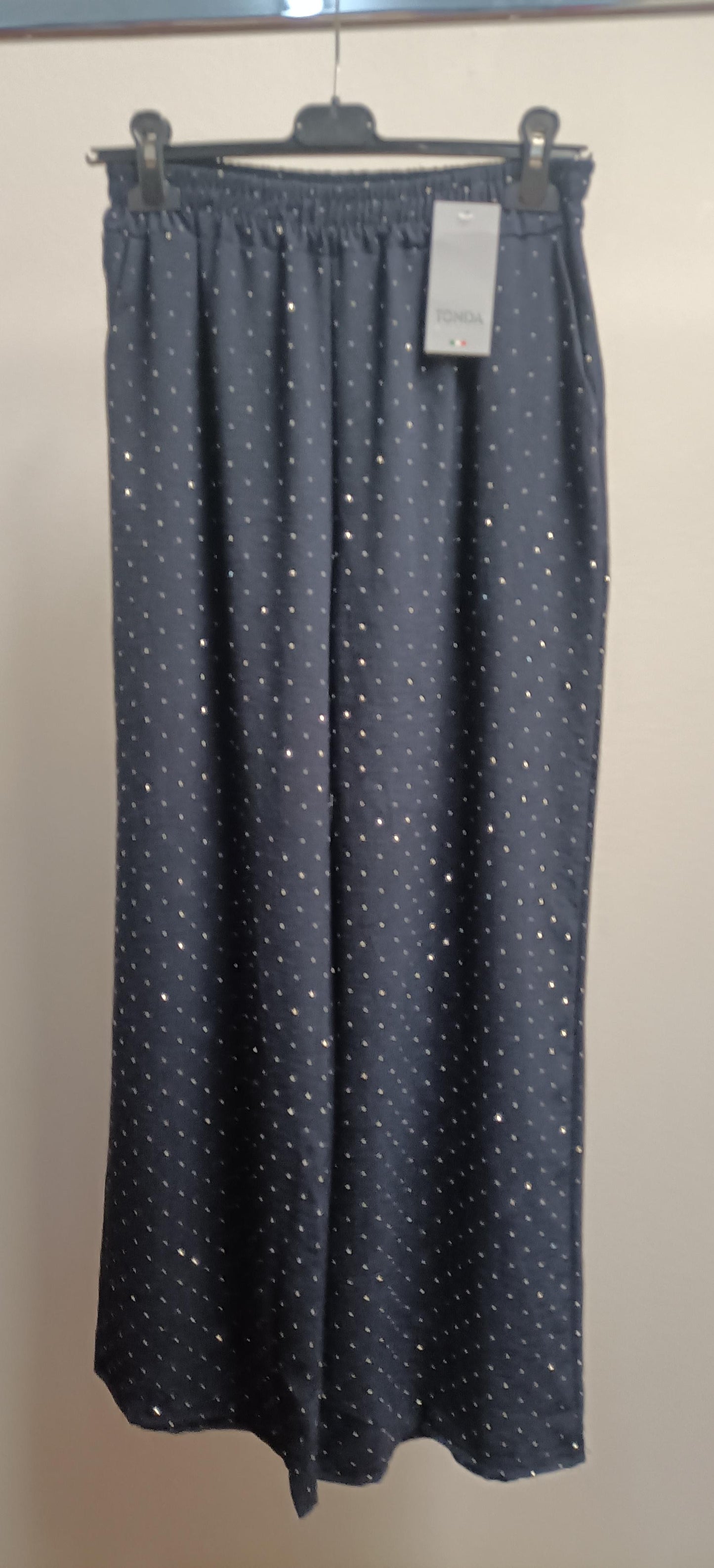 Pantaloni con brillantini