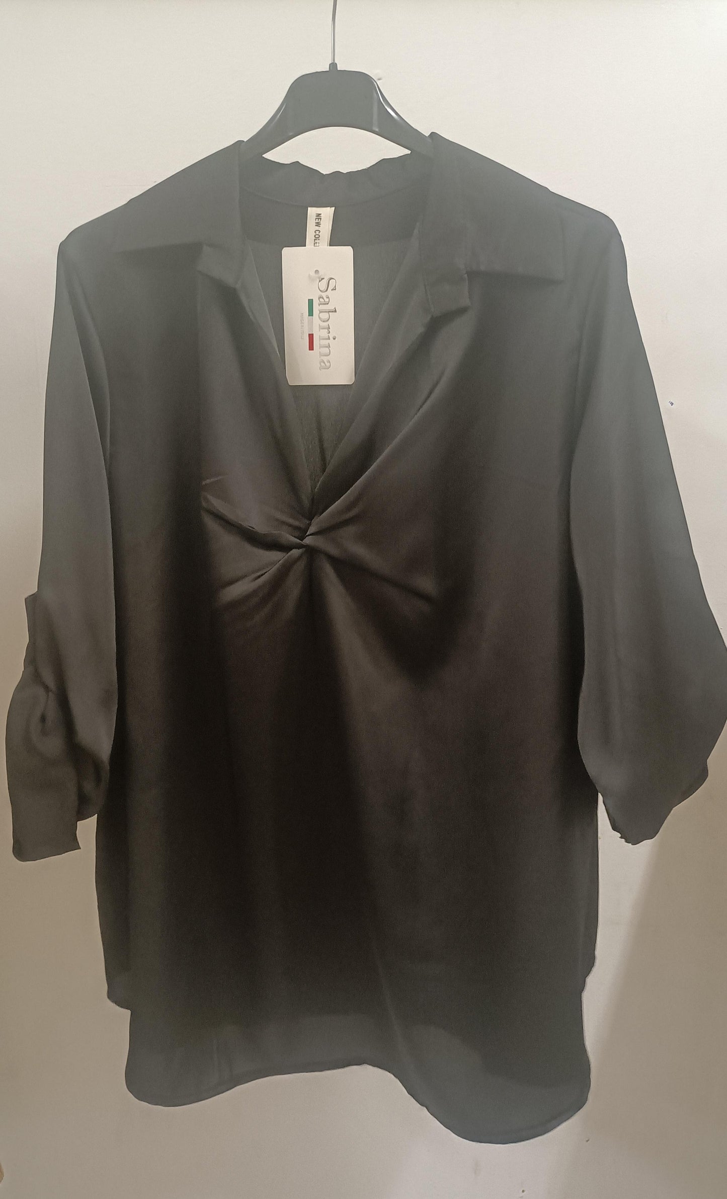 Casacca effetto raso scollo a V