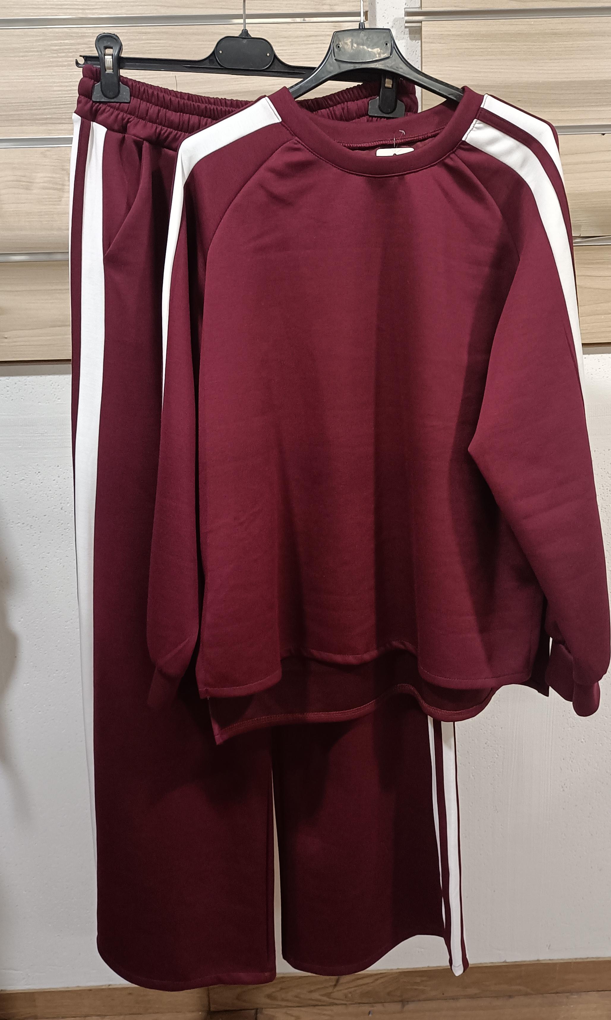 Tuta Casacca e Pantalone con Righe Laterali