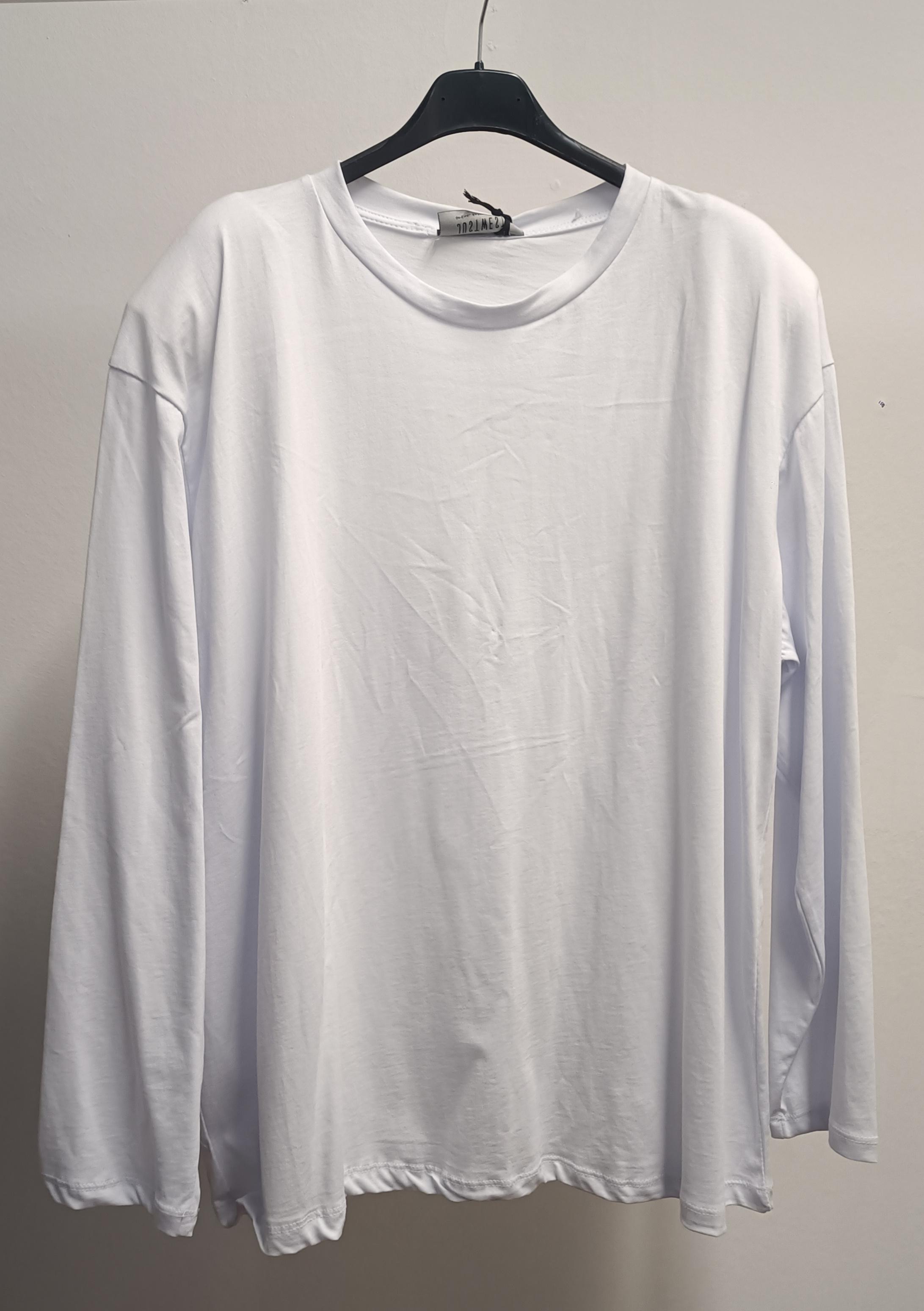 Maglia Rebecca Maniche Lunghe con Dettaglio Spalle Strutturate: Il basic elevato