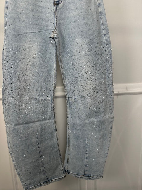 Denim Brillantinato con Vestibilità Palloncino Effetto Sparkle da Star Jeans Chiaro e Fresco Fit Iper-Trendy Comfort Iper-Trendy