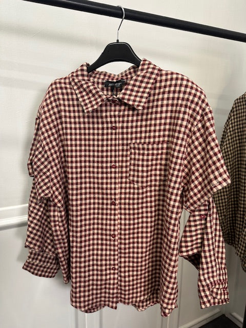 Camicia a quadretti 2 in 1