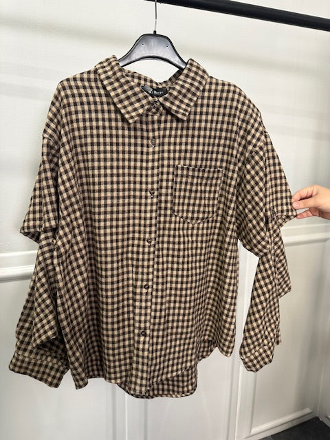 Camicia a quadretti 2 in 1