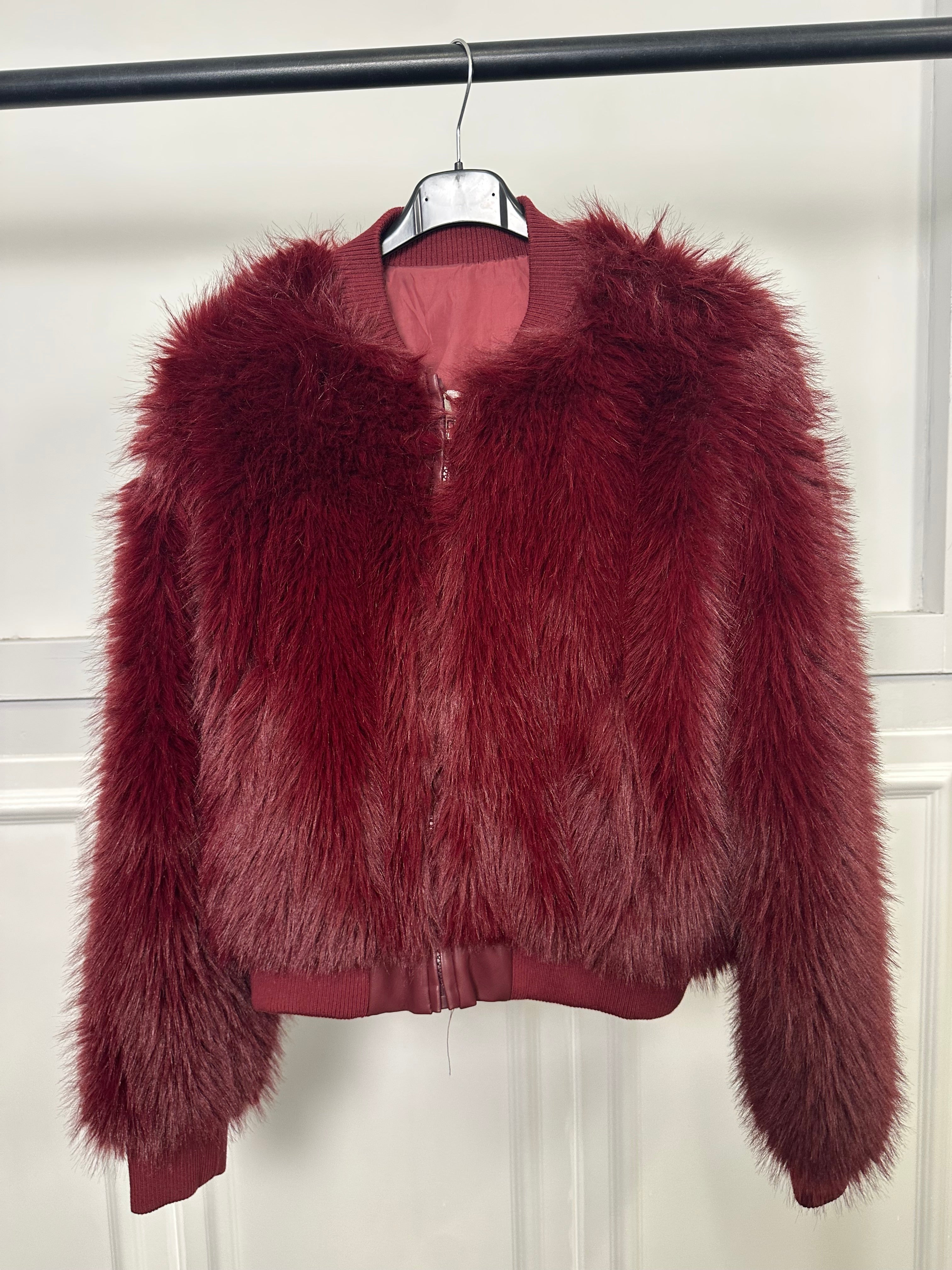 Ecopelliccia bomberino con zip