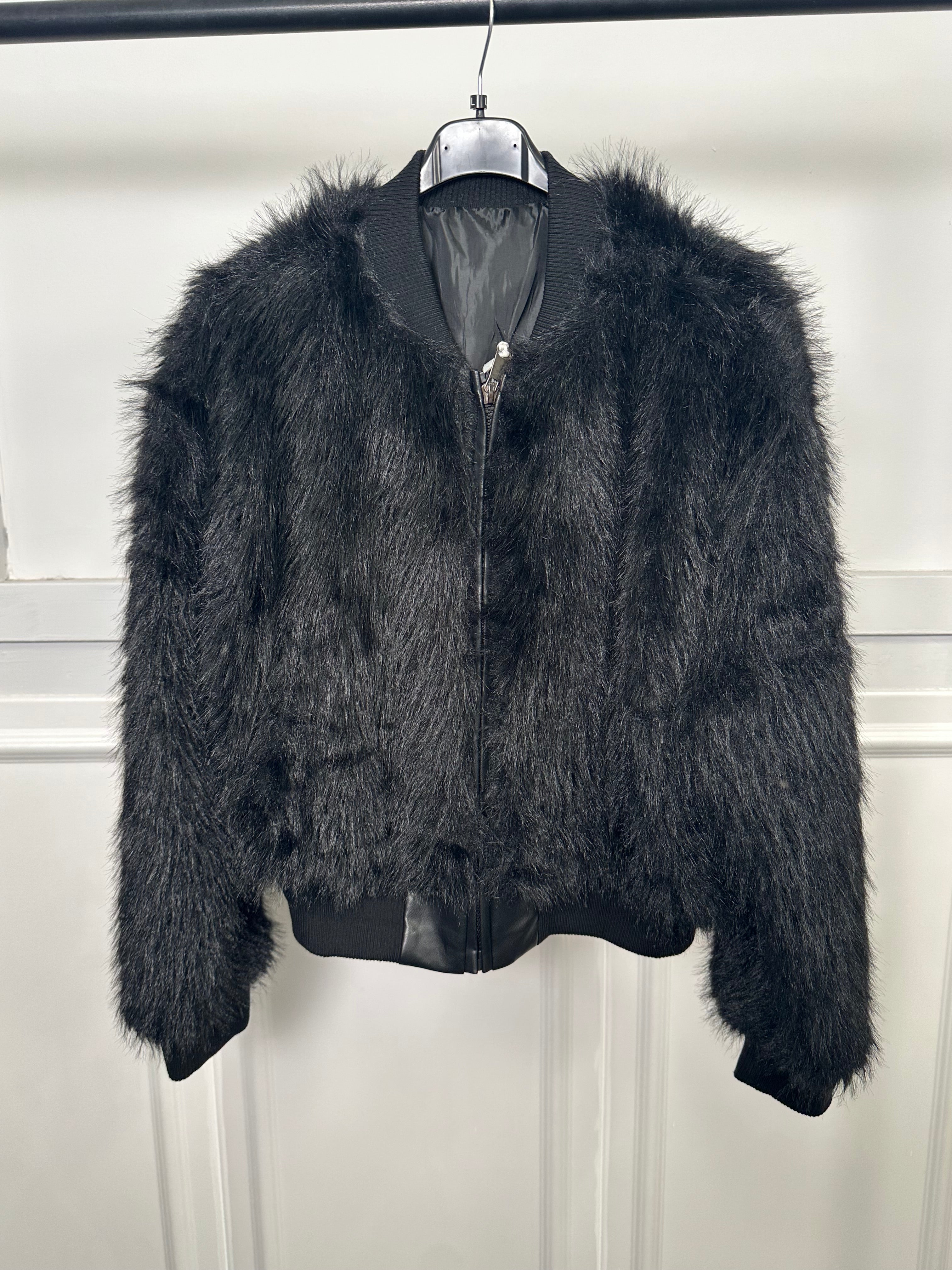 Ecopelliccia bomberino con zip