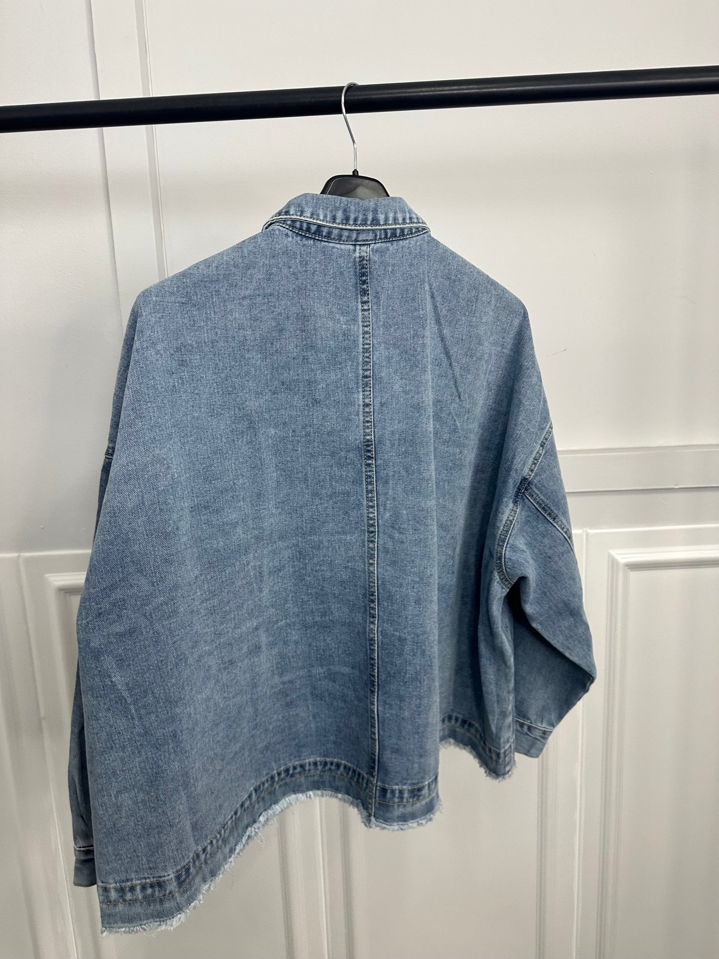 Giacca jeans strass