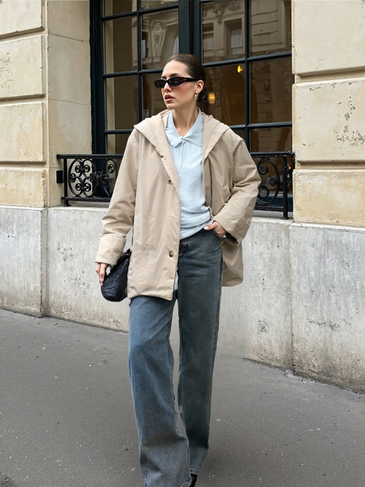 Trench con cappuccio