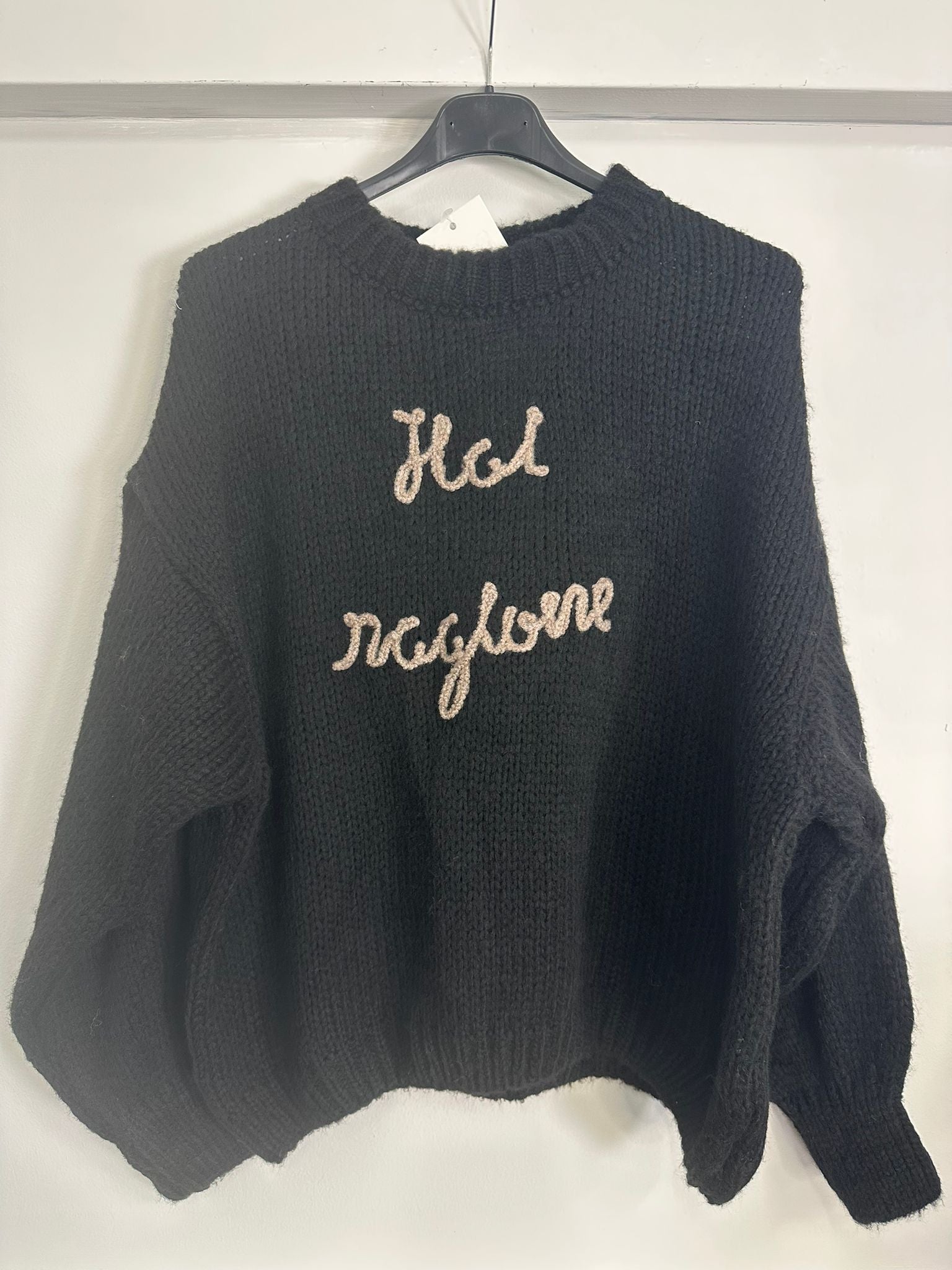 Maglione Statement "HAI RAGIONE" con Maniche Palloncino - Ironia, Stile e Tendenza Imbattibile!