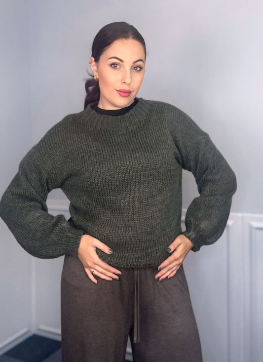 Maglione scollo rotondo