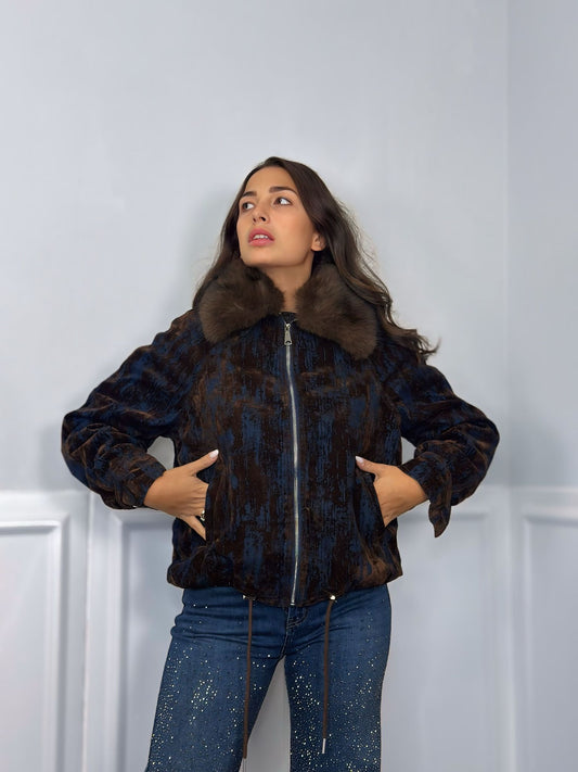 Giacca jeans effetto lavaggio