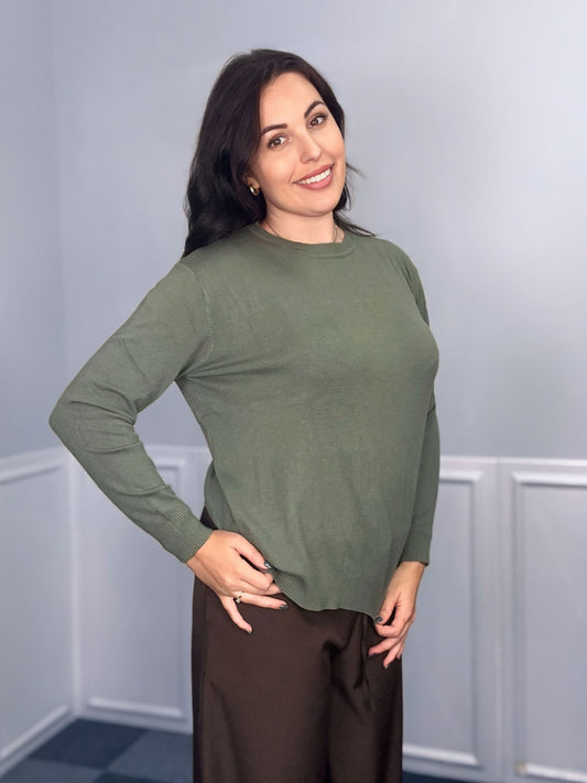 Maglia modal girocollo