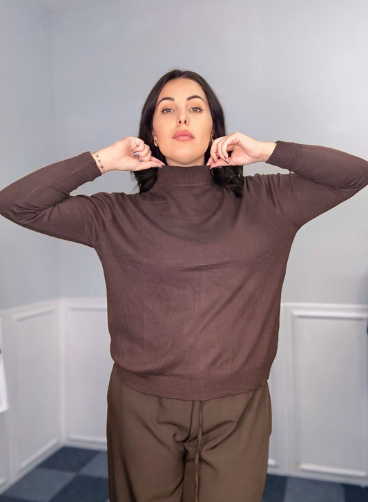 Maglia modal collo morbido