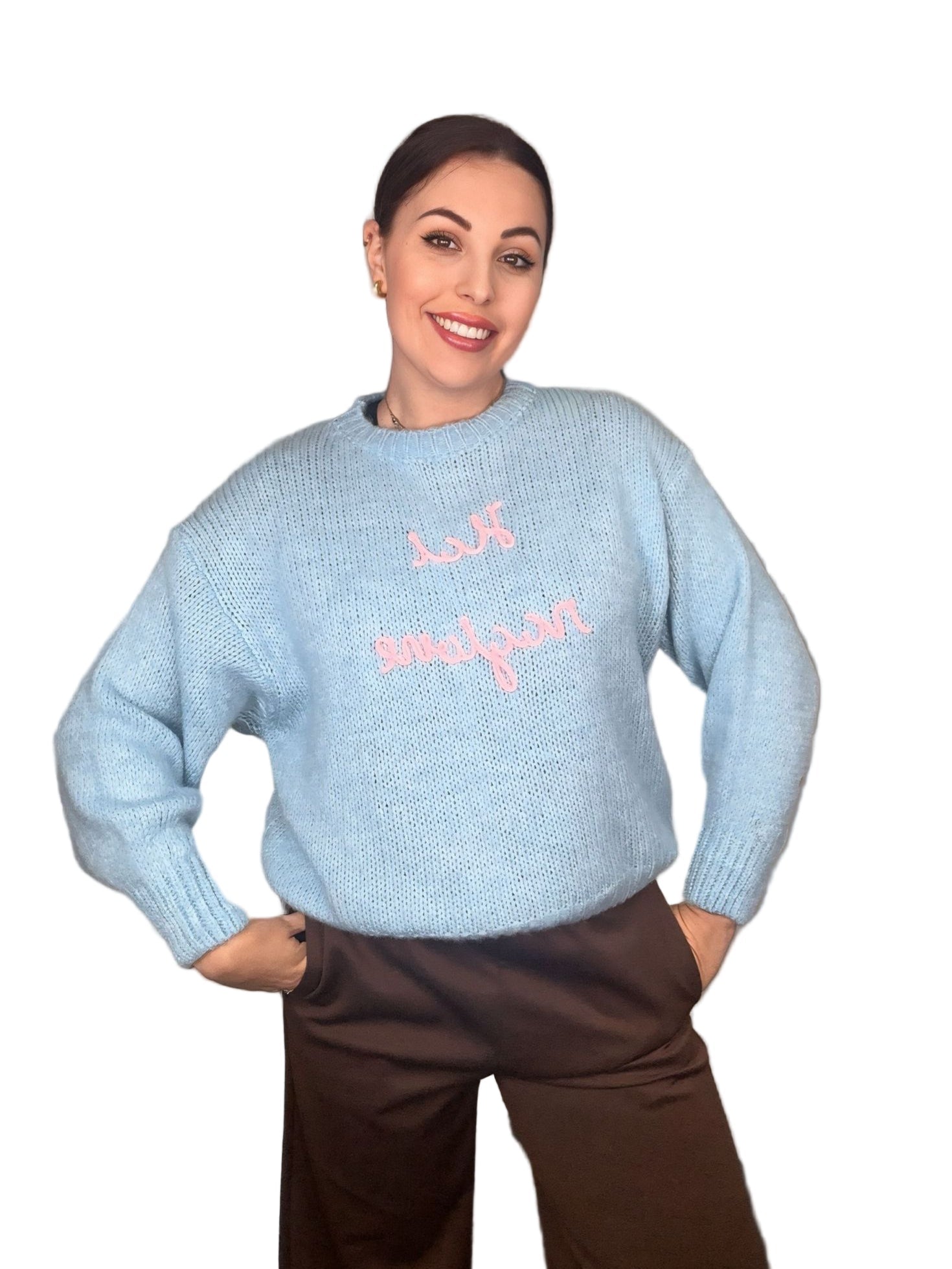 Maglione Statement "HAI RAGIONE" con Maniche Palloncino - Ironia, Stile e Tendenza Imbattibile!