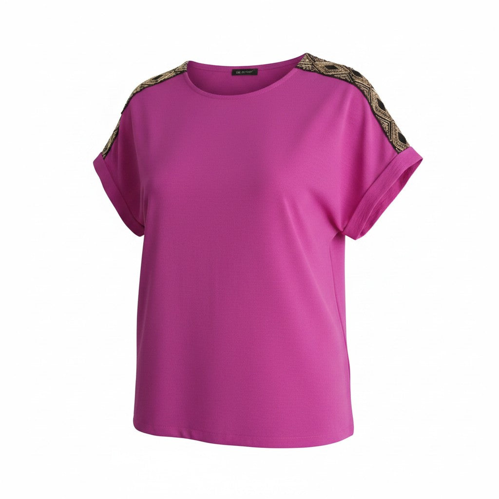 Blusa Glam Dettaglio Brillante
