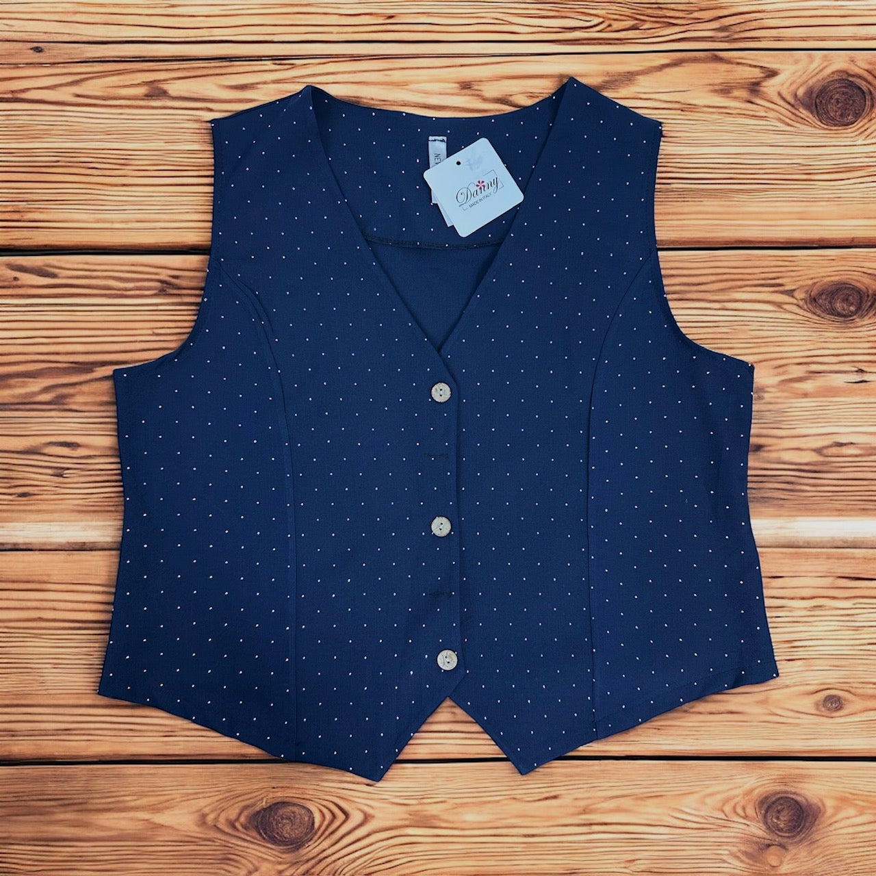 Gilet brillantini stile GlitzVibe™