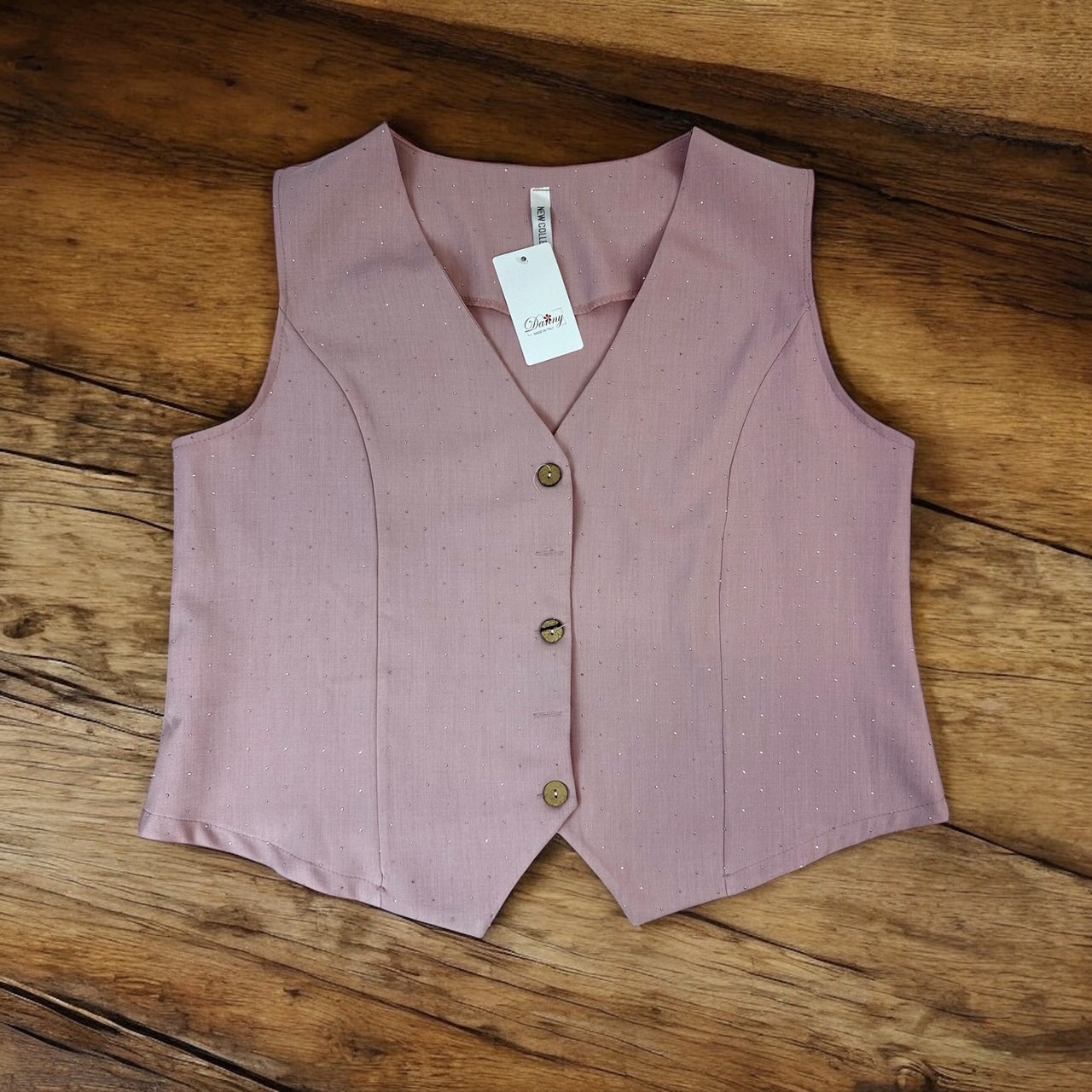 Gilet brillantini stile GlitzVibe™