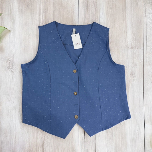 Gilet brillantini stile GlitzVibe™