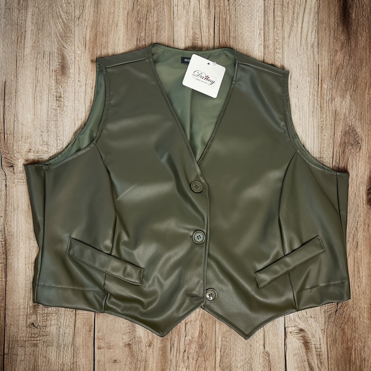Gilet ecopelle V-Rocker™