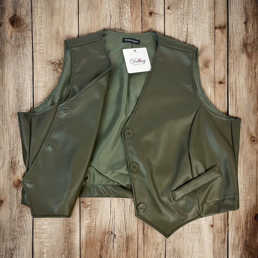 Gilet ecopelle V-Rocker™