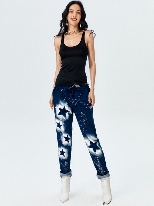 Pantaloni simil jeans modello FlexyDenim™