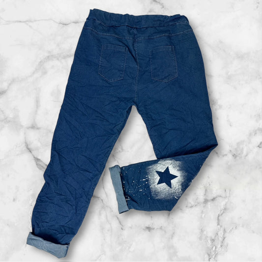 Pantaloni simil jeans modello FlexyDenim™