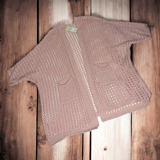 Cardigan traforato modello BreezeKnit™