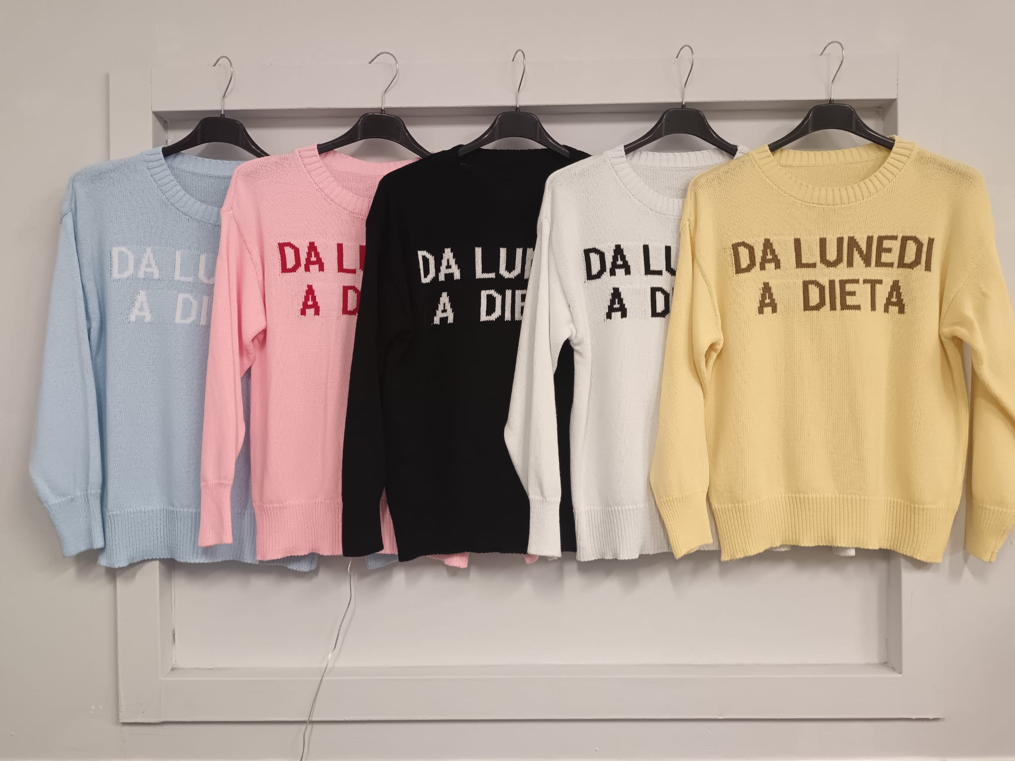 Maglione “Da Lunedì a Dieta”