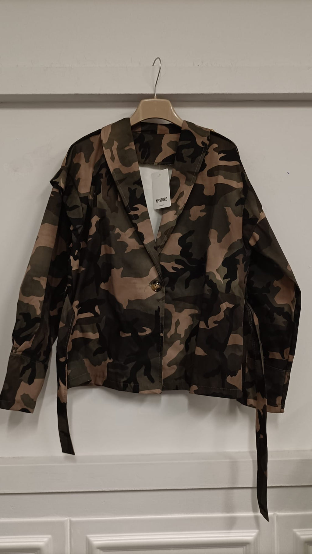 Trench corto Mimetico